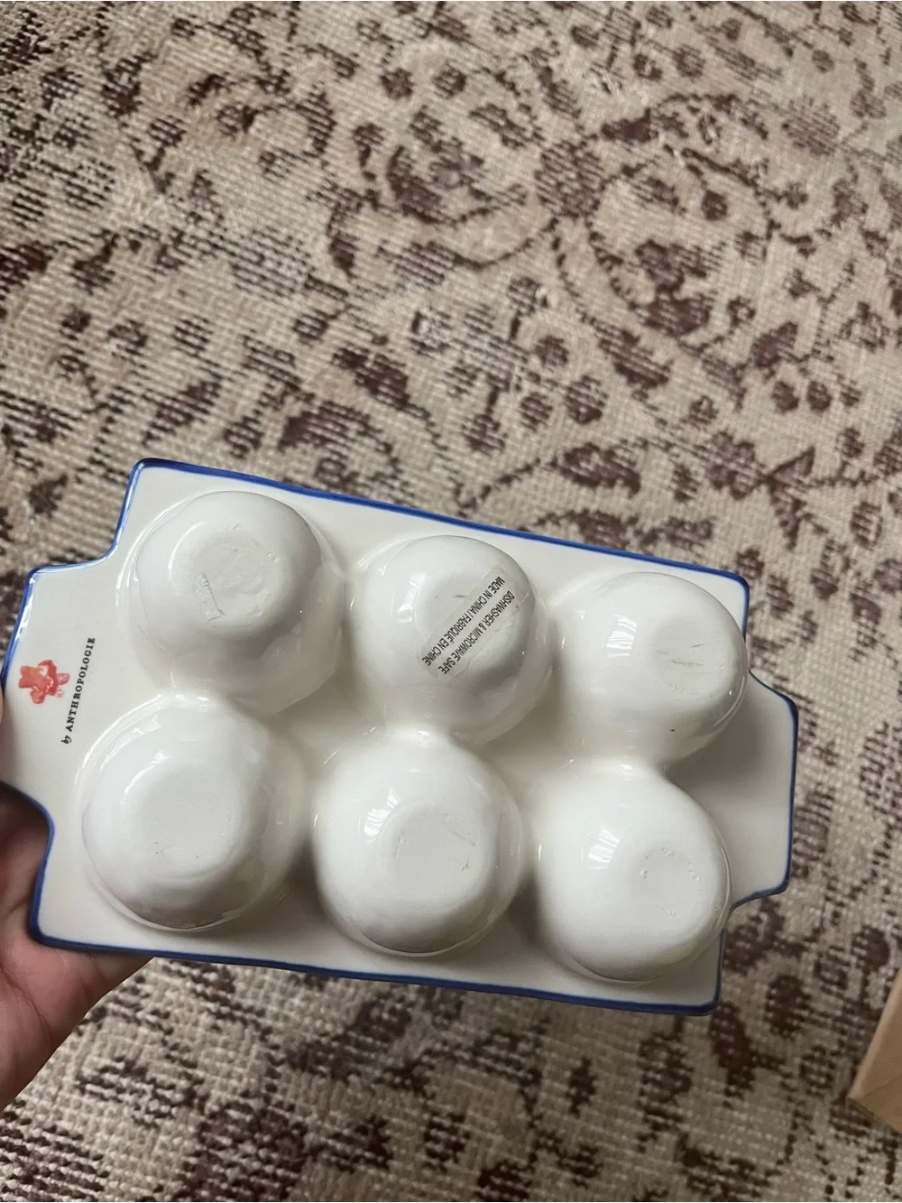 Anthropologie floral egg crate